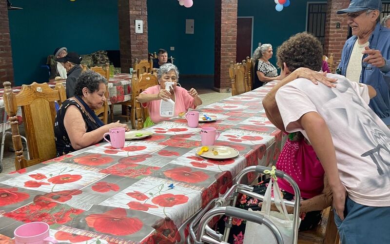 Elderly Support — visiting a senior home